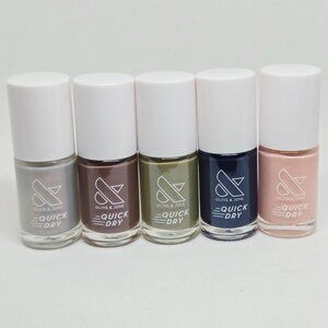 BUNDLE OF 5 NEW KOREA OLIVE & JUNE QUICK DRY NAIL POLISH ASSTD COLORS $55 VALUE